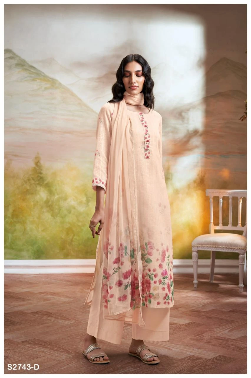 Ganga Eshana 2743 Premium Cotton Printed Wholesale Fancy Salwar Suit Catalog — Wholesale Salwar Suits, Ganga wholesale from Surat — Photo 2